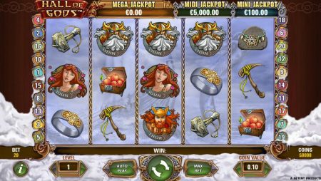 Hall of Gods Slot Arvostelu: Ilmaiskierrokset ja Bonukset